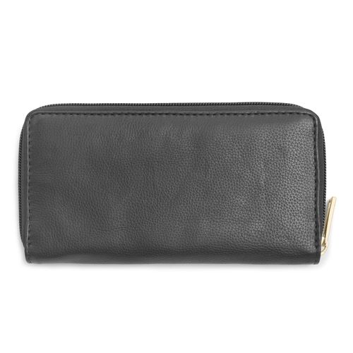 Carteira Pegada Feminina em Couro Preto CA001301-01