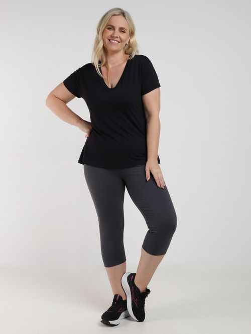Calça Legging Poliamida Básica Plus Size Feminina CHUMBO