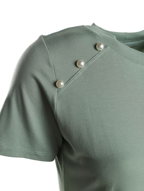 Blusa Manga Curta Feminina VERDE