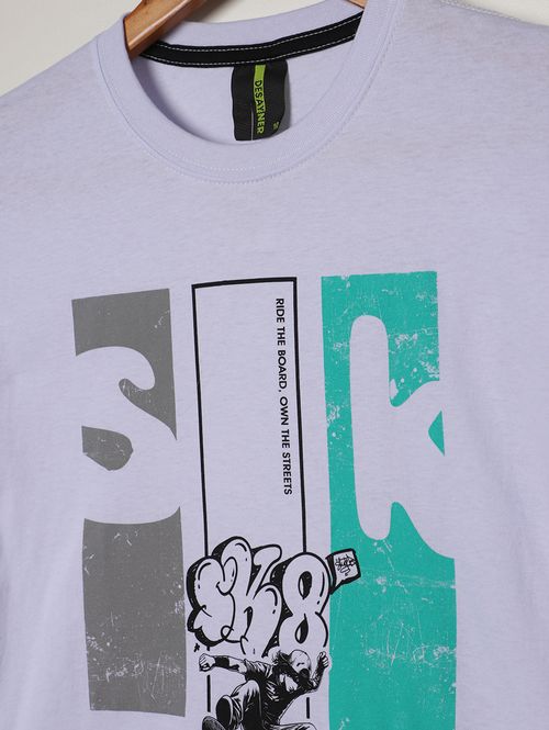 Camiseta Estampada Juvenil Para Menino - BRANCO