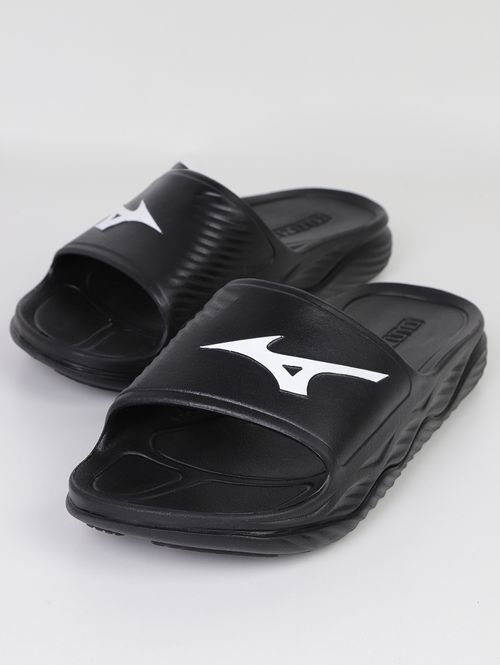 Slide Enerzy Mizuno Masculino PRETO/BRANCO