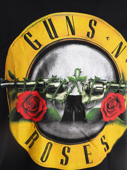 Camiseta Manga Curta Guns N Roses Masculina PRETO