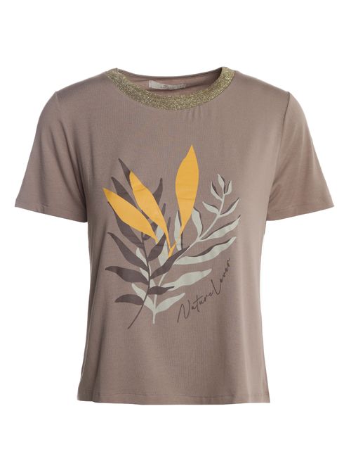 Blusa Lurex Autentique Feminina MARROM