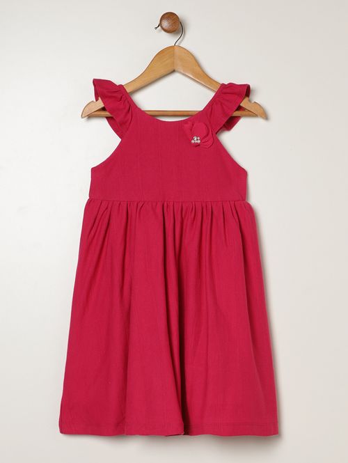 Vestido Malha Infantil Para Menina - PINK