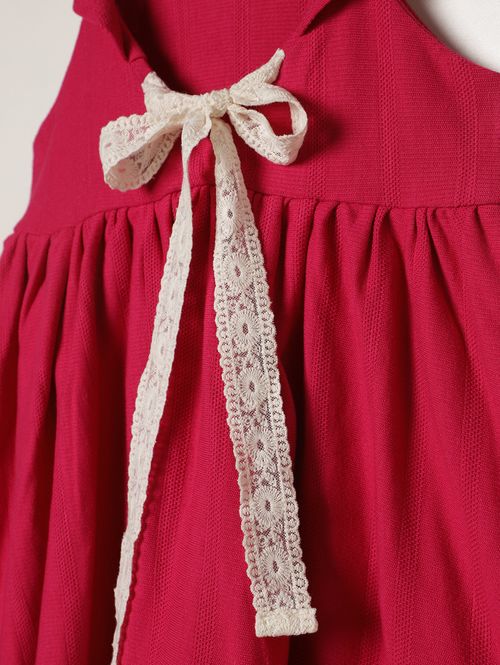 Vestido Malha Infantil Para Menina - PINK
