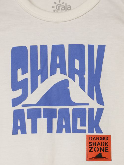 Conjunto Curto Infantil Para Menino - OFF WHITE