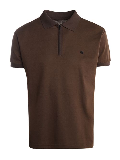 Polo Manga Curta Masculina MARROM