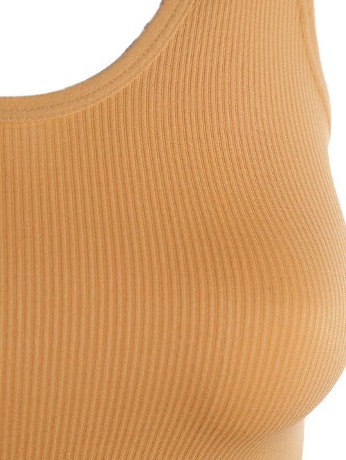 Blusa Poliamida Sem Costura Feminina CARAMELO