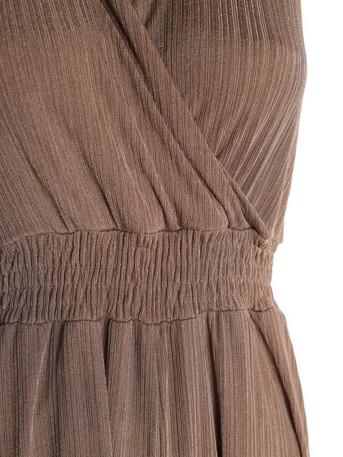 Macacão Longo Manga Regata Autentique Feminino BEGE