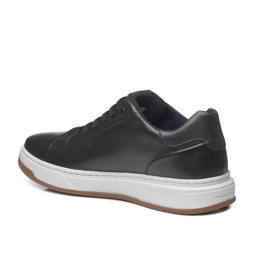 Tênis Casual Pegada Masculino em Couro Preto 111702-03