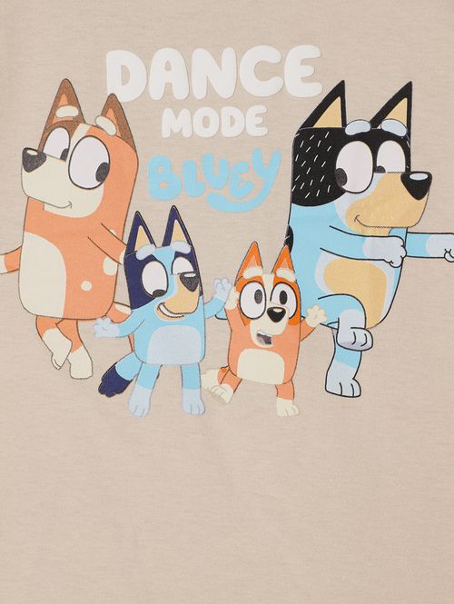 Camiseta Bluey Manga Curta Infantil Para Menino - NUDE