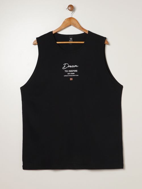 Camiseta Regata Plus Size Masculina PRETO