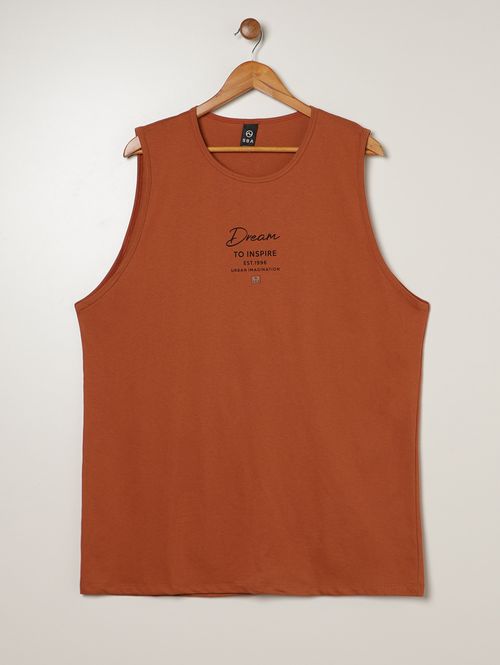 Camiseta Regata Plus Size Masculina MARROM