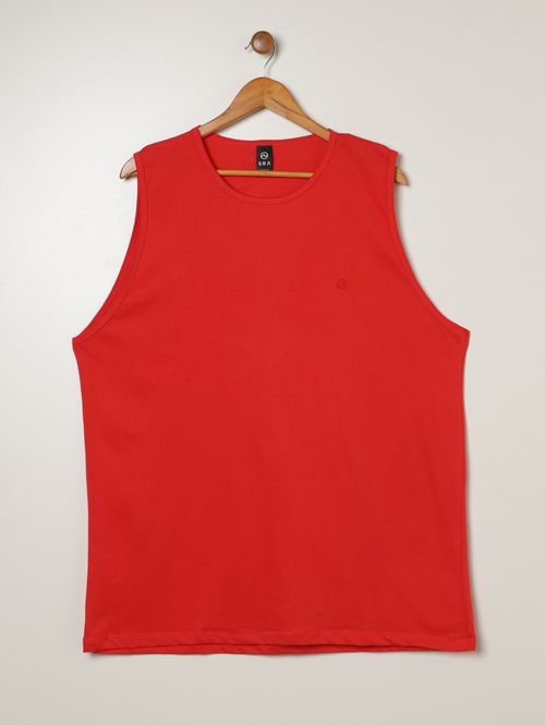 Camiseta Regata Plus Size Masculina VERMELHO