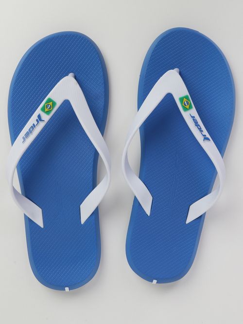 Chinelo Brasil Rider Masculino AZUL/BRANCO