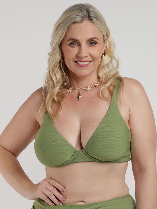 Biquíni Top Bojo Com Aro Plus Size Feminino VERDE