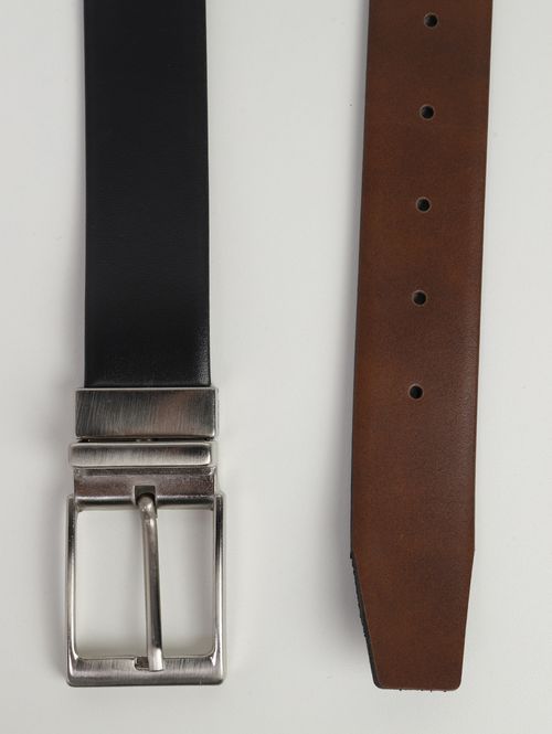 Cinto Dupla Face Pino Móvel Masculino PRETO/MARROM