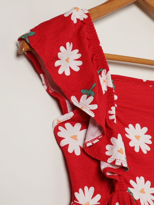 Macacão Juvenil Para Menina - VERMELHO