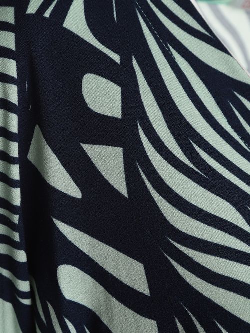 Blusa Decote V Manga Com Abertura Feminina VERDE CLARO