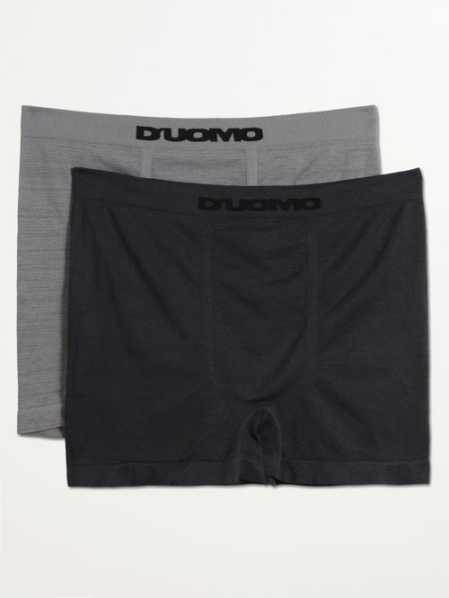 Kit Com 02 Cuecas Boxer Sem Costura Masculina CHUMBO/MARINHO