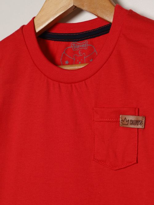 Conjunto Curto Infantil Para Bebê - VERMELHO