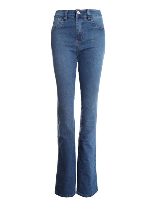 Calça Jeans Boot Cut Sawary Feminina AZUL