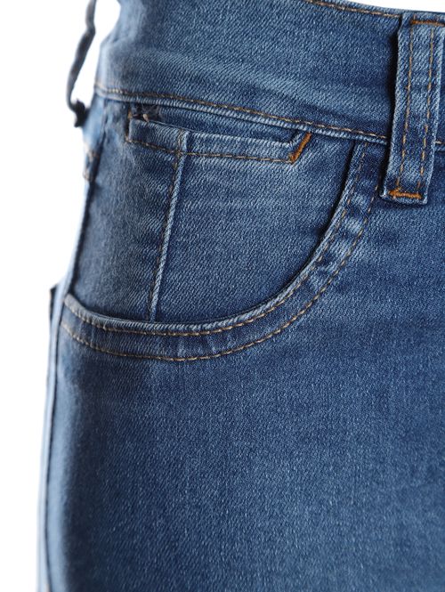 Calça Jeans Boot Cut Sawary Feminina AZUL