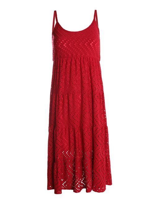 Vestido Médio Malha Laise Autentique Feminino VERMELHO