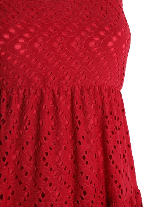 Vestido Médio Malha Laise Autentique Feminino VERMELHO