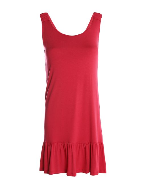 Vestido Curto Alcinha Feminino VERMELHO
