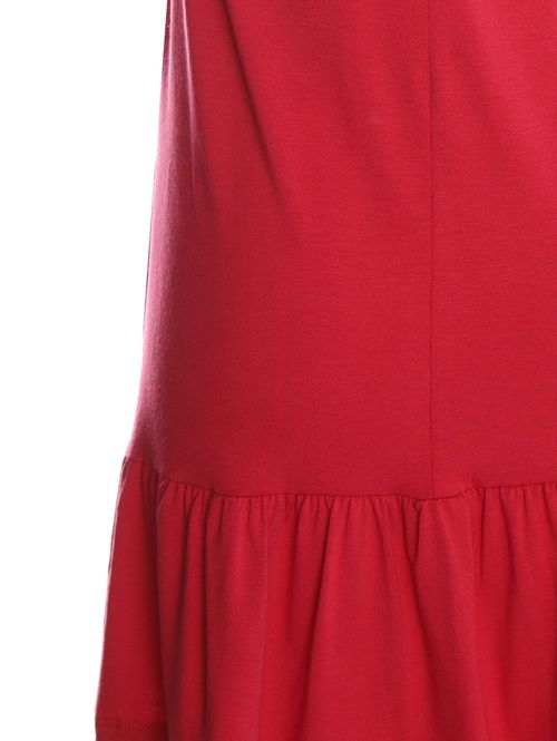 Vestido Curto Alcinha Feminino VERMELHO
