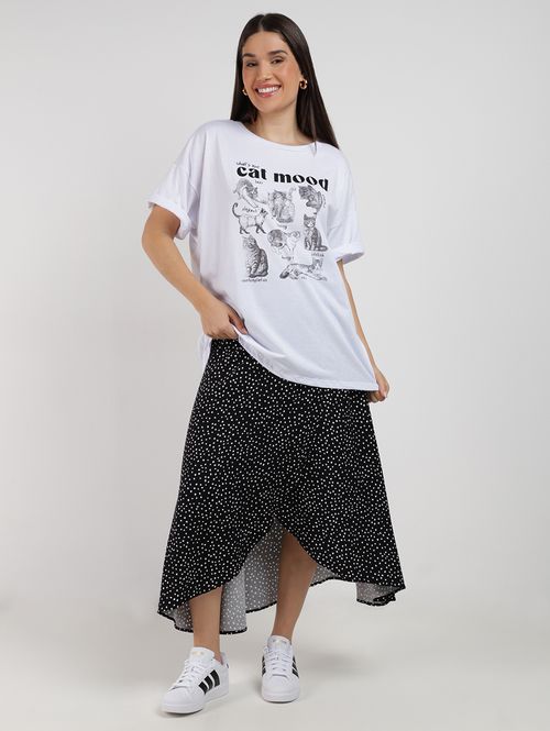 Saia Pareô Autentique Feminina PRETO