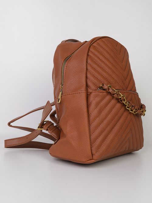 Bolsa Mochila Casual Feminina CARAMELO