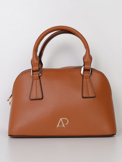 Bolsa Estruturada Alça Transversal Feminina CARAMELO