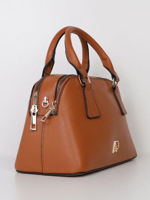 Bolsa Estruturada Alça Transversal Feminina CARAMELO