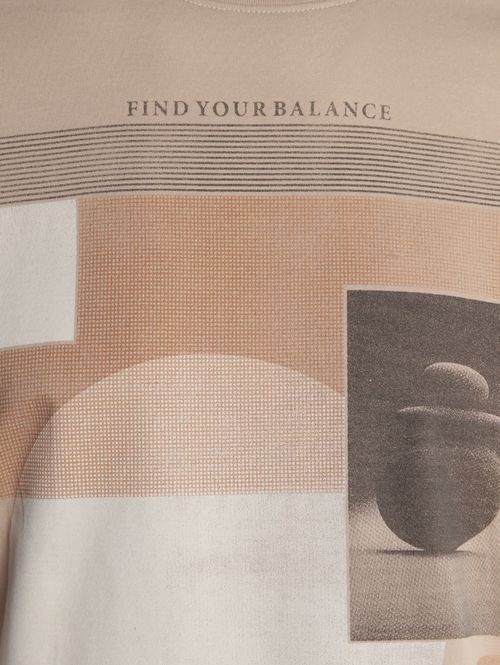 Camiseta Estampada Masculina BEGE