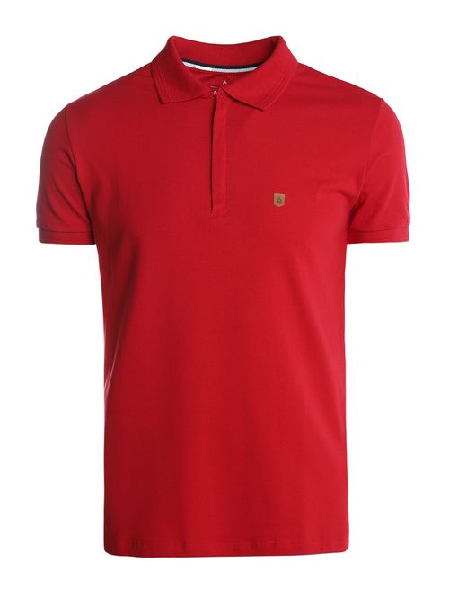 Polo Piquet Manga Curta Masculina VERMELHO