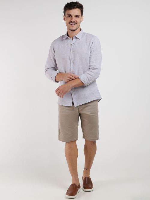Camisa Linho Masculina CINZA