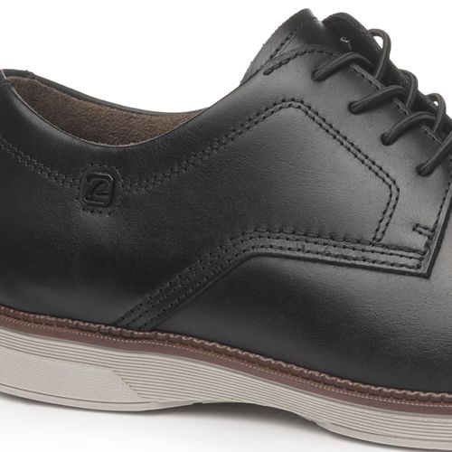 Sapato Casual Pegada Masculino em Couro Preto 126702-01