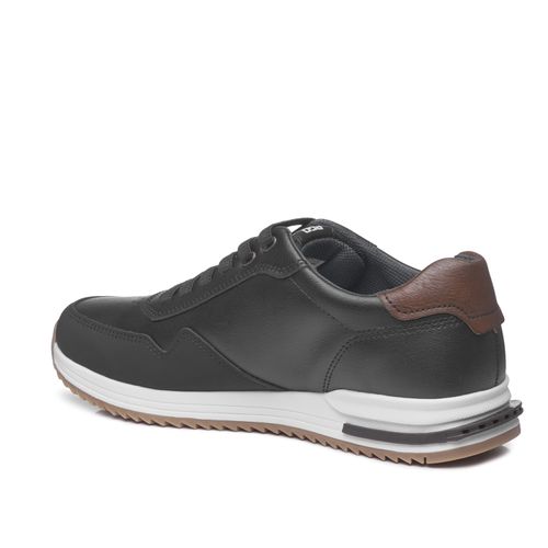 Tênis Casual Pegada Masculino em Microfibra Preto 171606-05