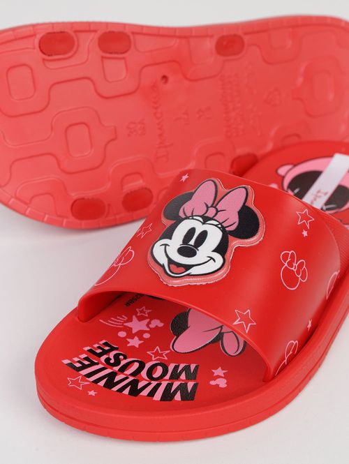 Slide Minnie Disney Juvenil Para Menina - VERMELHO/ROSA
