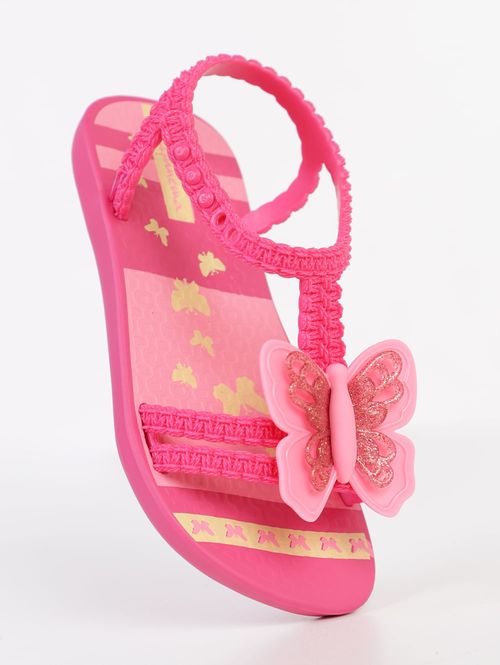 Sandália Shine Baby Ipanema Infantil Para Bebê - ROSA/AMARELO