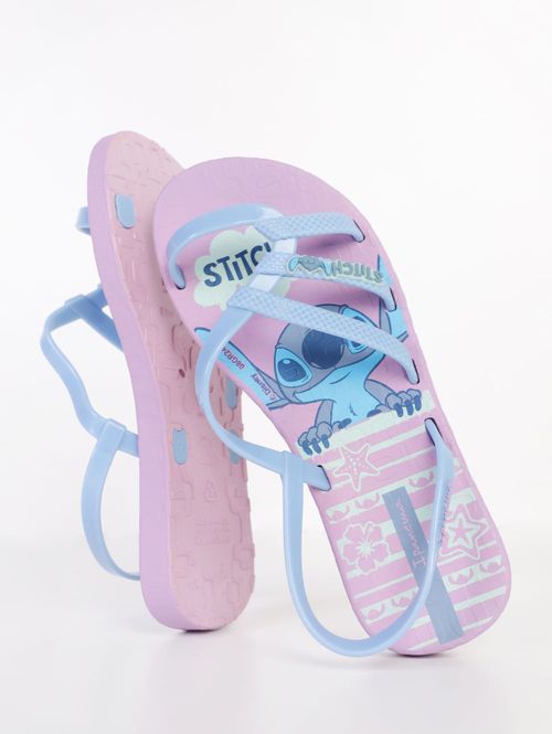 Sandália Disney Stitch Juvenil Para Menina - AZUL CLARO/LILAS