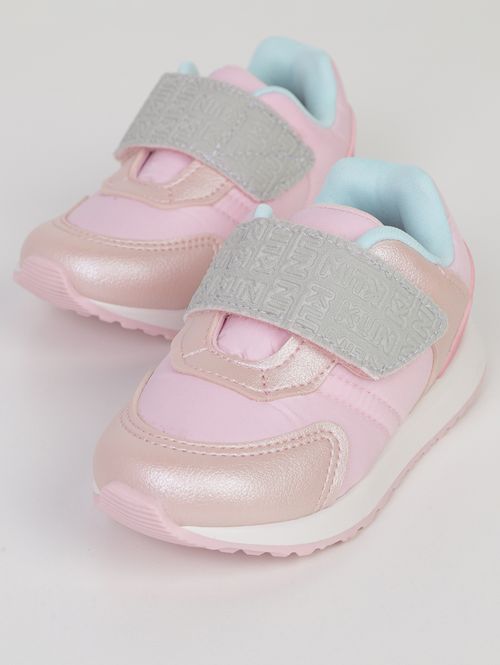 Tênis Velcro Klin Infantil Para Bebê Menina - ROSA CLARO/ROSA