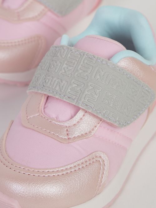 Tênis Velcro Klin Infantil Para Bebê Menina - ROSA CLARO/ROSA
