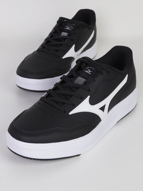 Tênis Casual City Wall Mizuno Masculino PRETO/BRANCO