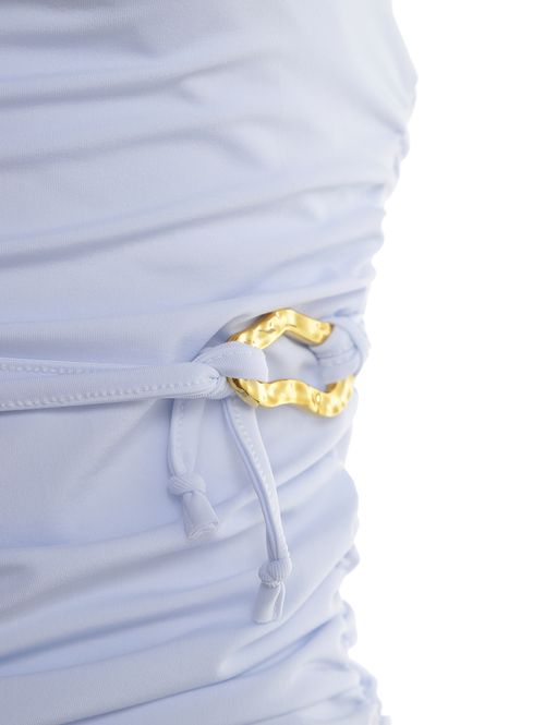 Blusa Franzida Com Aviamento Autentique Feminina BRANCO