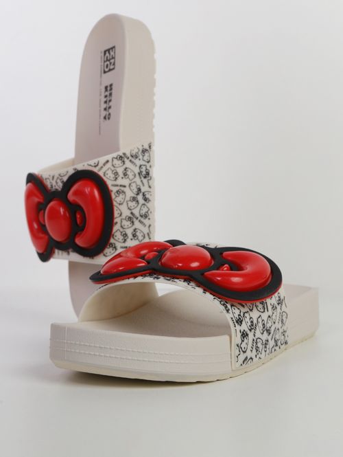 Slide Hello Kitty Zaxy Feminino OFF WHITE