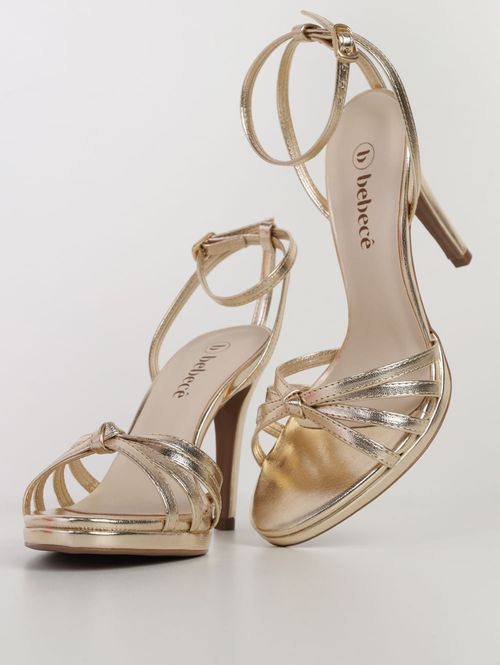 Sandália Metalizada Bebecê Feminina DOURADO