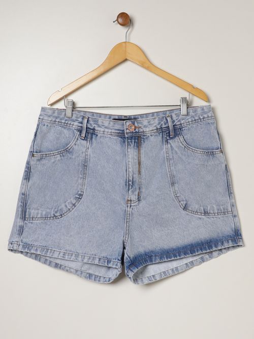 Short Jeans Plus Size Feminino AZUL
